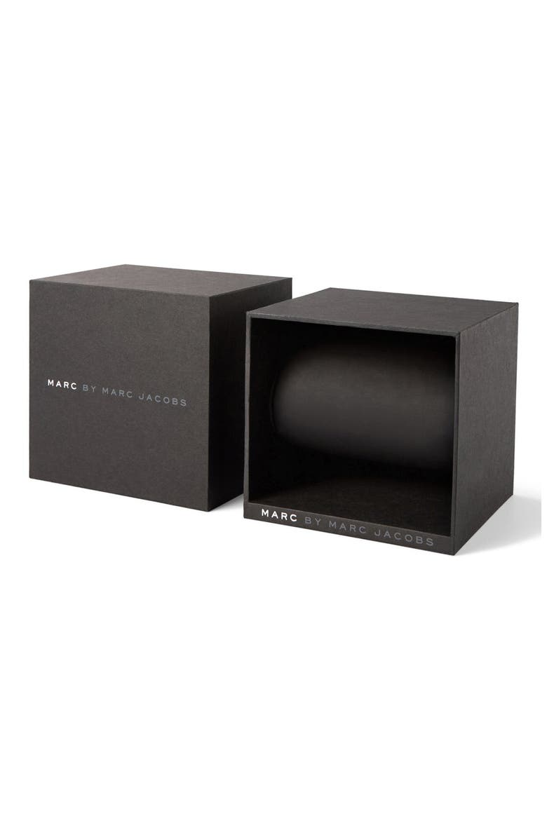 'Amy' Leather Strap Watch, 36mm, Alternate, color, BLACK