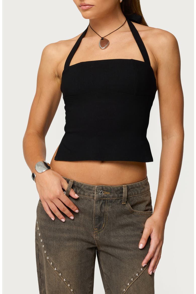 Dara Halter Top, Main, color, BLACK