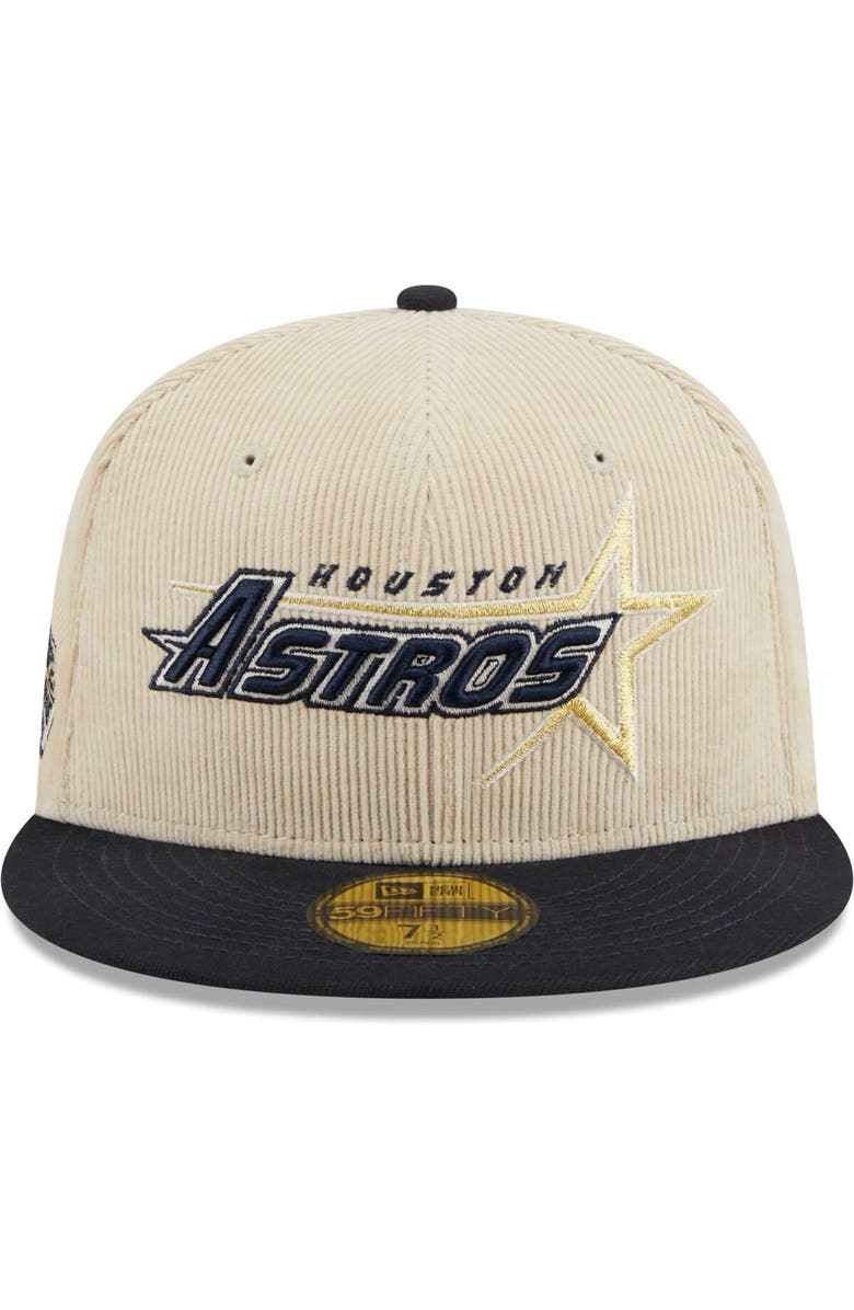 New Era Men's New Era White Houston Astros Corduroy Classic 59FIFTY Fitted Hat, Alternate, color,