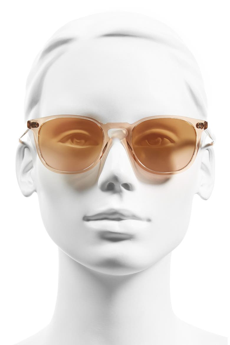 'Finley' 51mm Retro Sunglasses, Alternate, color, PINK/ ROSE MIRROR