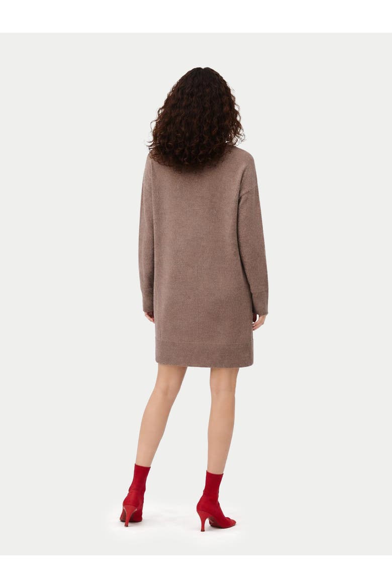 C-Neck Knit Dress, Alternate, color, taupe