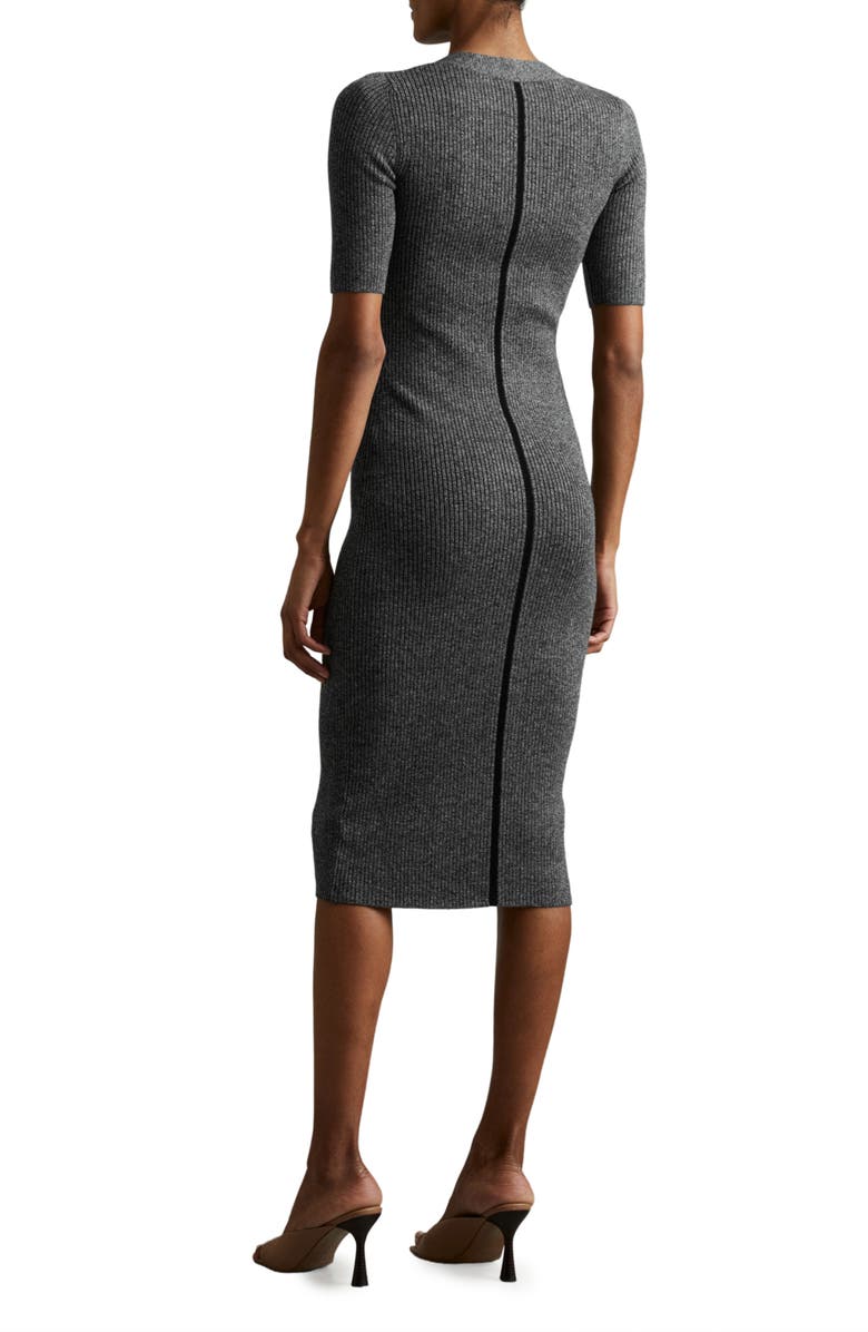 Reiss Sandy Wool Blend Rib Sweater Dress, Alternate, color, 