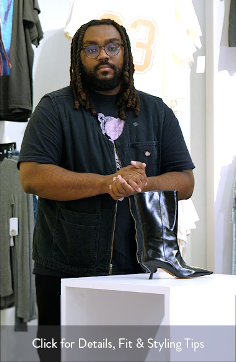 Mott Pointed Toe Kitten Heel Boot, sales video thumbnail