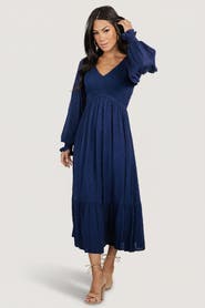 Baltic Børn Lainey Smocked Dotted Midi Dress