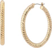 AllSaints Rope Hoop Earrings