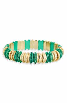 Covet Two-Tone Ombré Cubic Zirconia Stretch Bracelet