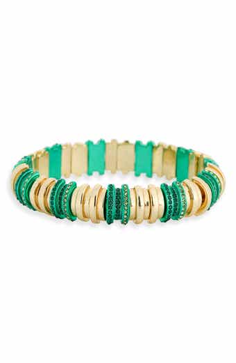 Covet Two-Tone Ombré Cubic Zirconia Stretch Bracelet