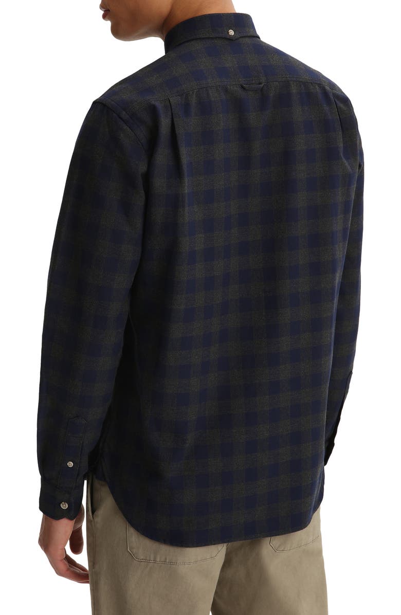 Woolrich Tradition Cotton Flannel Long Sleeve Button Down Shirt, Alternate, color, 