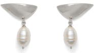 Lady Grey Freshwater Pearl Lobe Earrings
