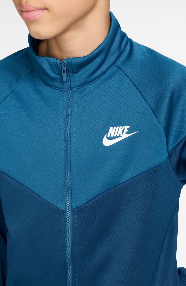 Nike Kids' Sportswear Dri-FIT Track Jacket & Pants Set, Alternate, color, Blue Force/ Green Abyss/ White