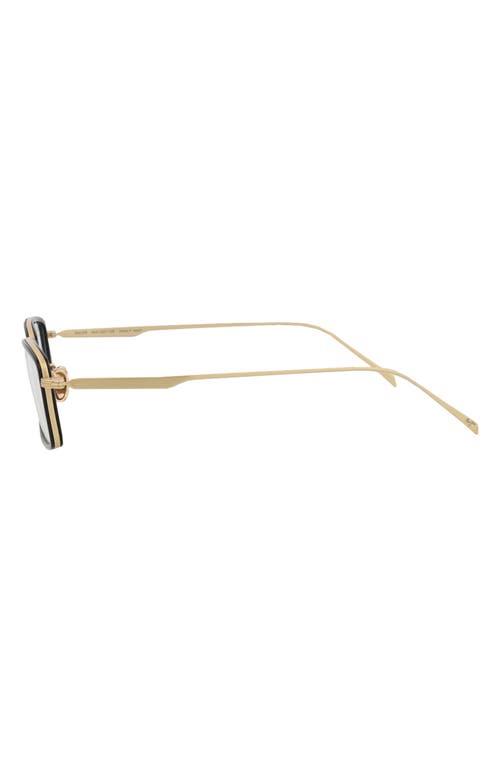 Maui Jim 49mm Rectangle Optical Frames In Gold