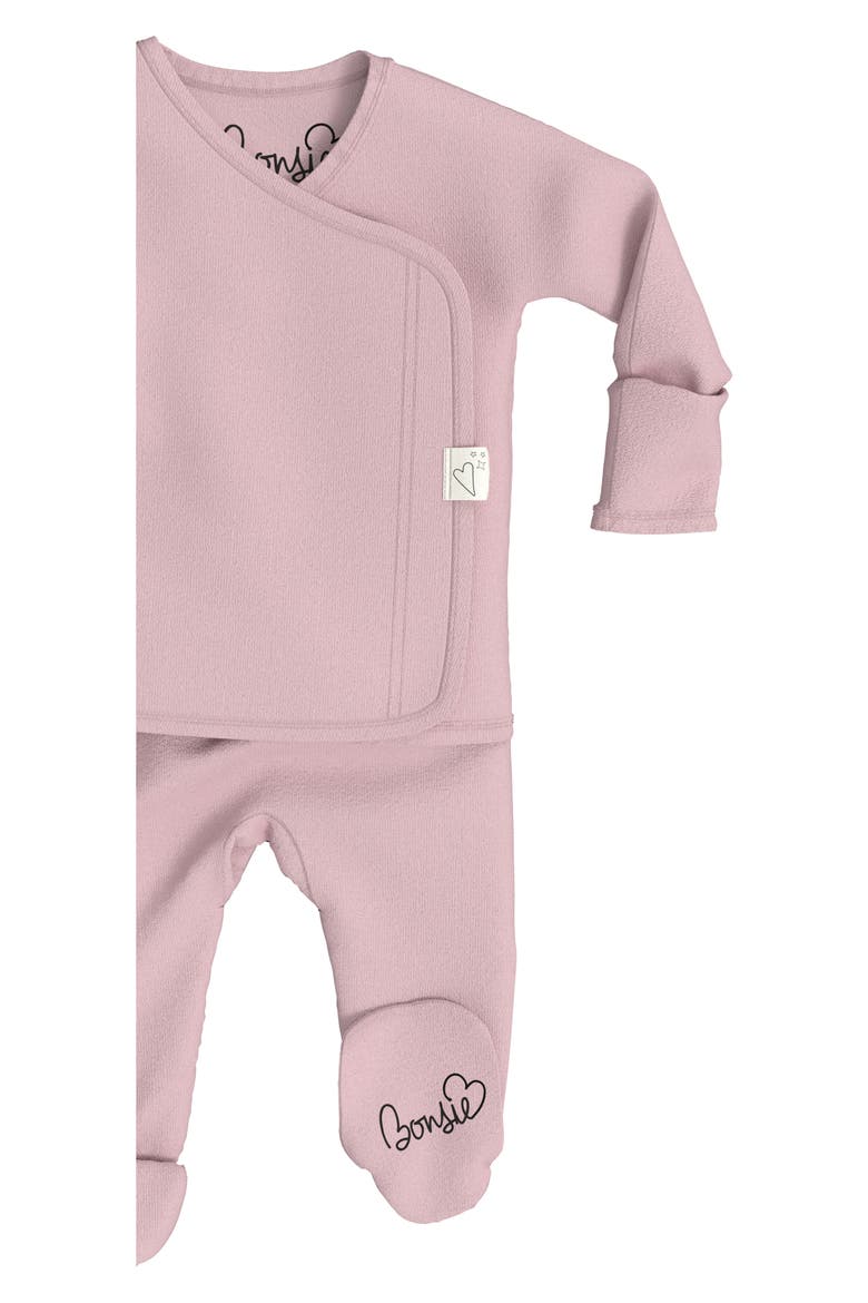 Skin to Skin Girl or Boy Footie, Alternate, color, PEONY