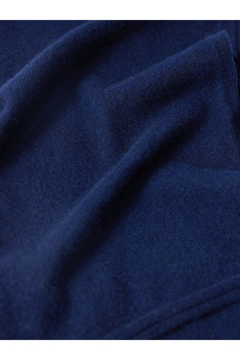 Cashmere Jersey Knit scarf, Alternate, color, navy blazer