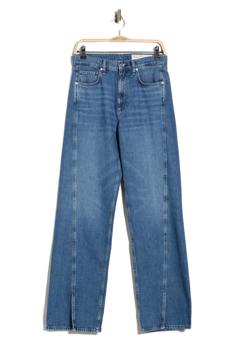 Shannon High Waist Split Hem Jeans, Alternate, color, LOWRY