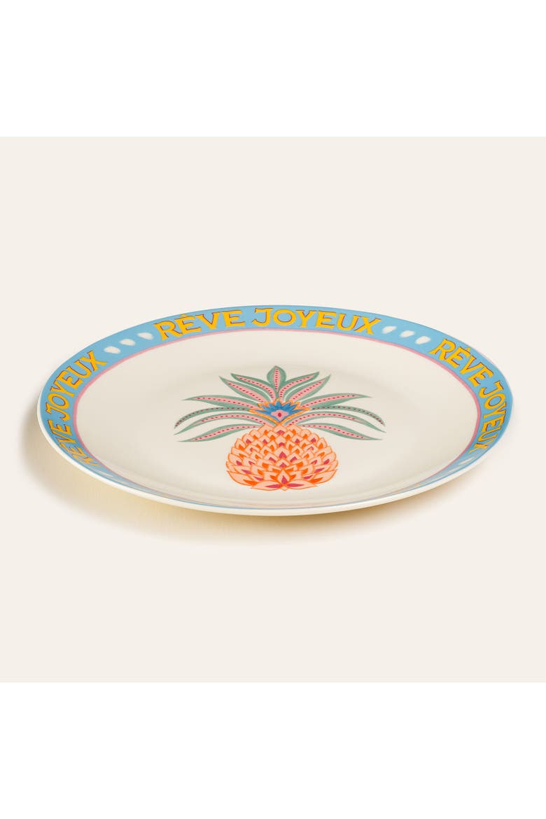 Porcelain Fruit Cake Plate 2 Pcs Set, Alternate, color, White