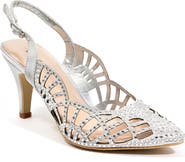 LADY COUTURE Rhinestone Slingback Pump