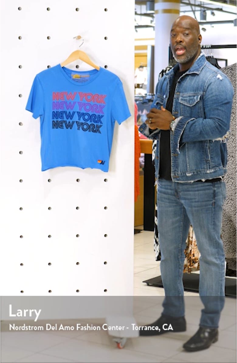 New York Repeat Graphic Boyfriend Tee, sales video thumbnail