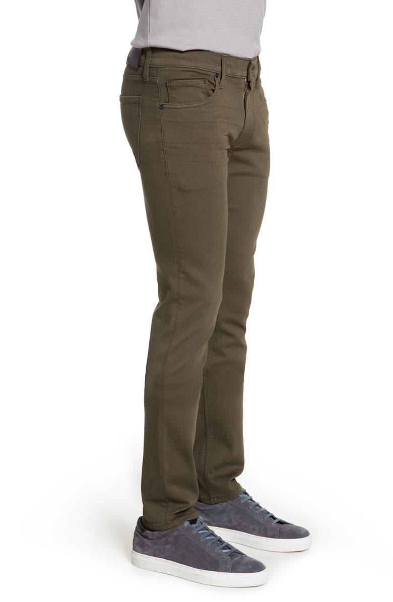 PAIGE Transcend Lennox Slim Tapered Leg Five Pocket Pants, Alternate, color, River Moss