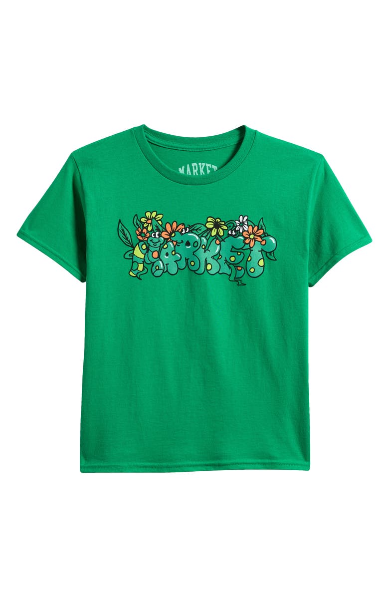 MARKET Kids' Mini Market in the Garden Graphic T-Shirt, Main, color, Green