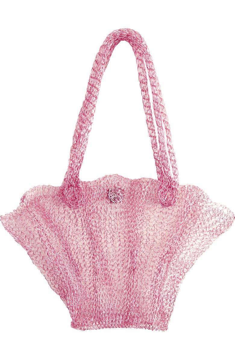 BRUNNA.CO The Arus Mesh Wire Bag in Pink, Main, color, Pink