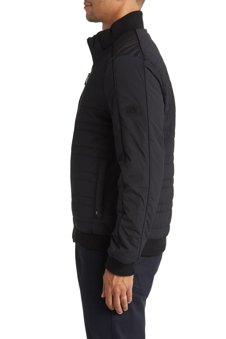 Linmore Quilted Jacket, Alternate, color, BLACK