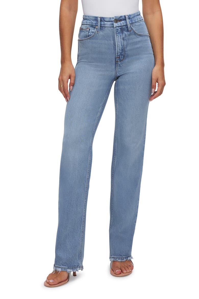 Good Icon Straight Leg Jeans, Main, color, INDIGO510