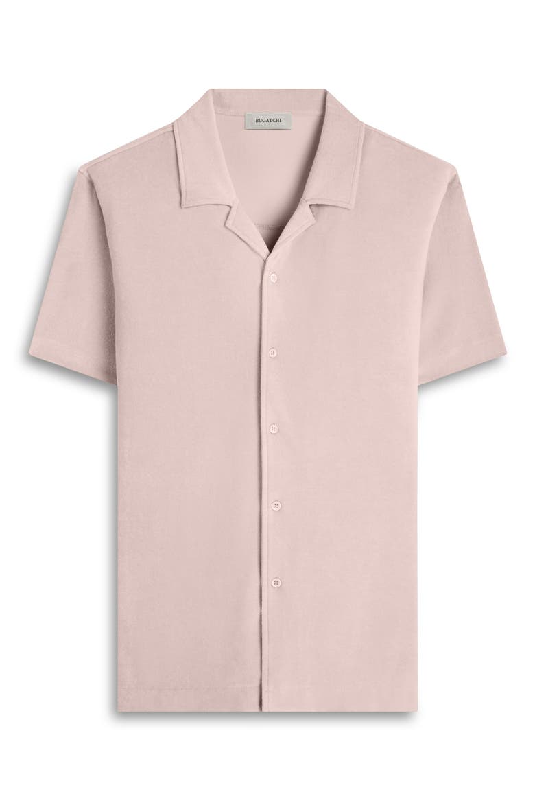 Terry Cloth Camp Shirt, Alternate, color, SAND
