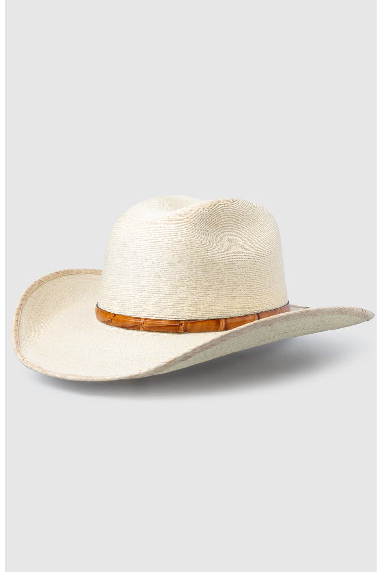 Lumina Sky  Handwoven Straw Sun Hat - Bohemian Summer Cowboy Hat, Main, color, Natural / Ochre