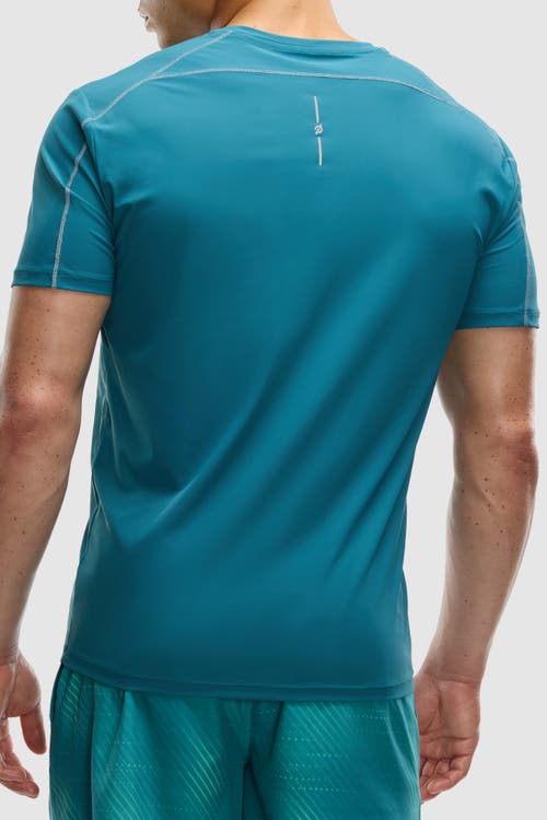 Peloton Interlock Short Sleeve Run Tee In Blue
