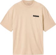 AllSaints Redact Mock Neck Graphic T-Shirt