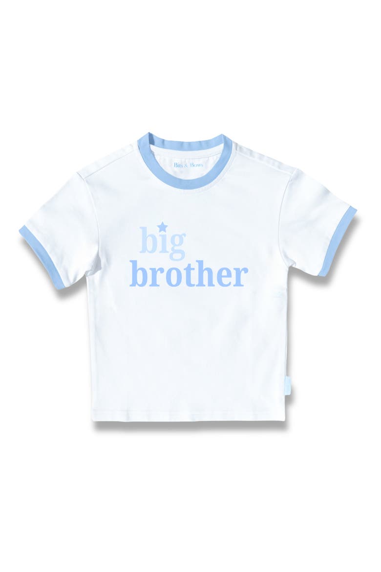 Big Brother T-Shirt, Main, color, White/Blue