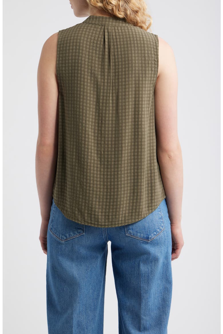 Pintucked Sleeveless Top, Alternate, color, LAKESIDE PINE