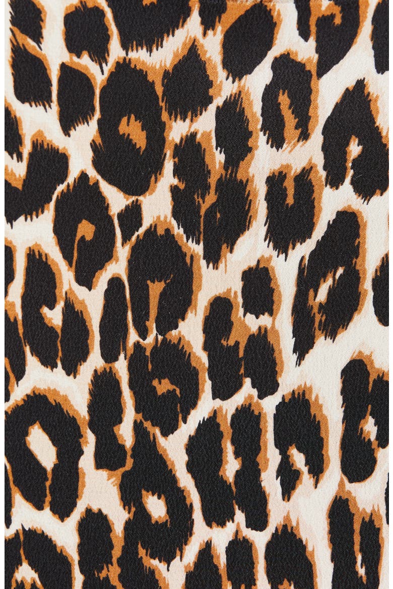 Layla Leopard Print Silk Camisole, Alternate, color, NATURAL