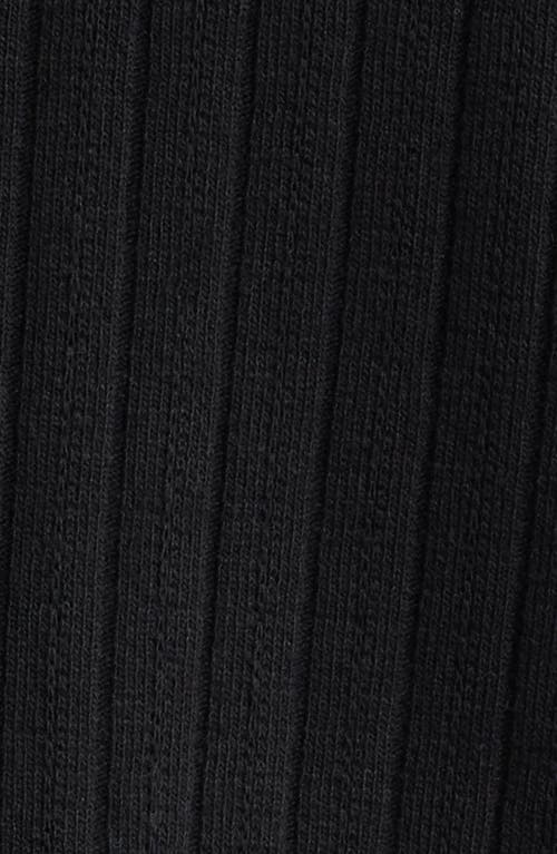 Rails Corrin Rib Knit Camp Shirt In Black