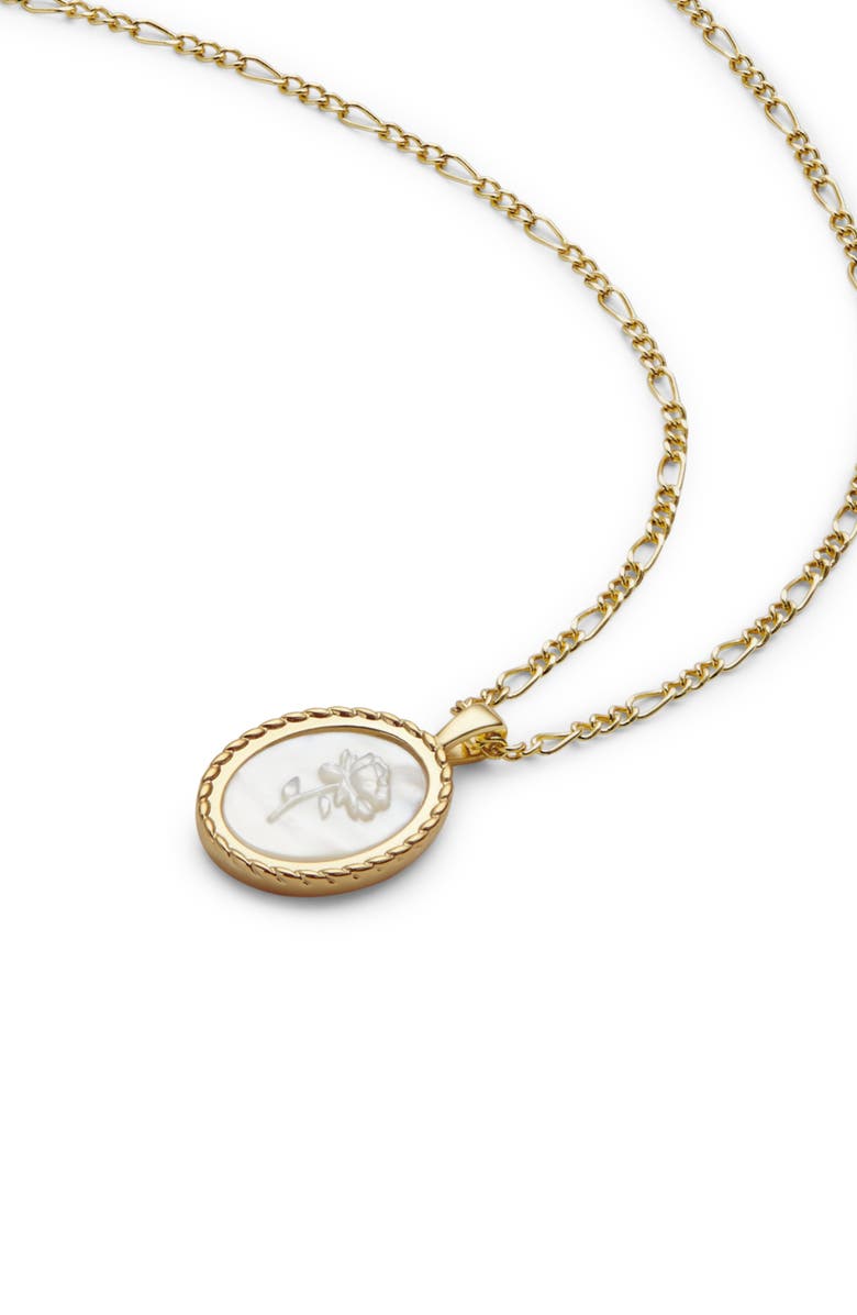 Ana Luisa Rose Engraved Necklace - Hannah, Alternate, color, 