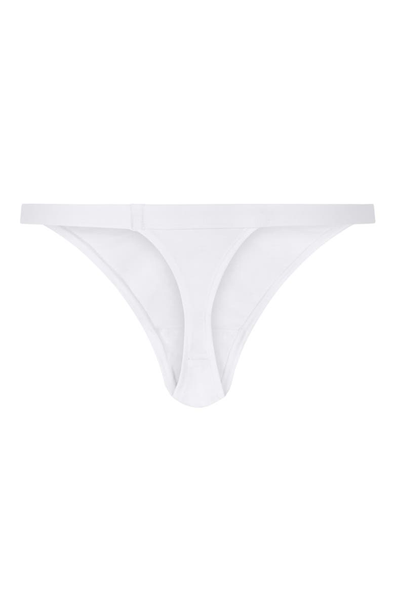 Hunkemöller Cotton Thong, Alternate, color, Bright White