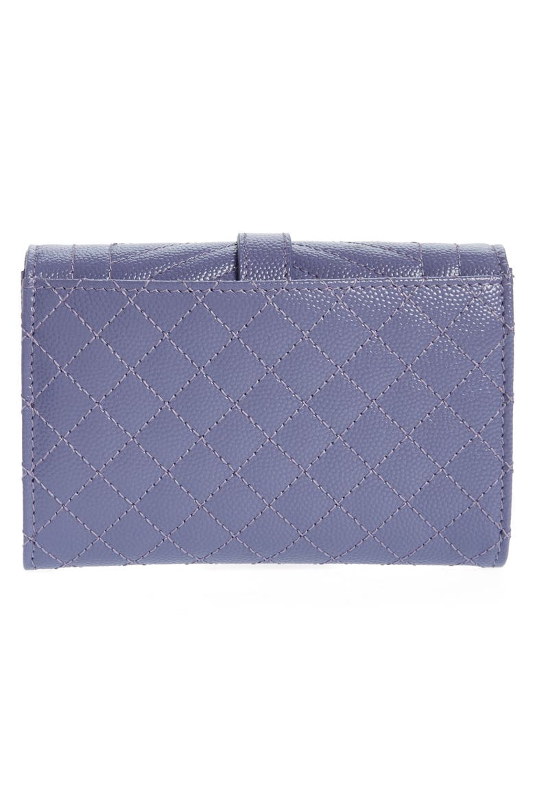 Small Monogram Quilted Leather Wallet, Alternate, color, 5126 DARK WI