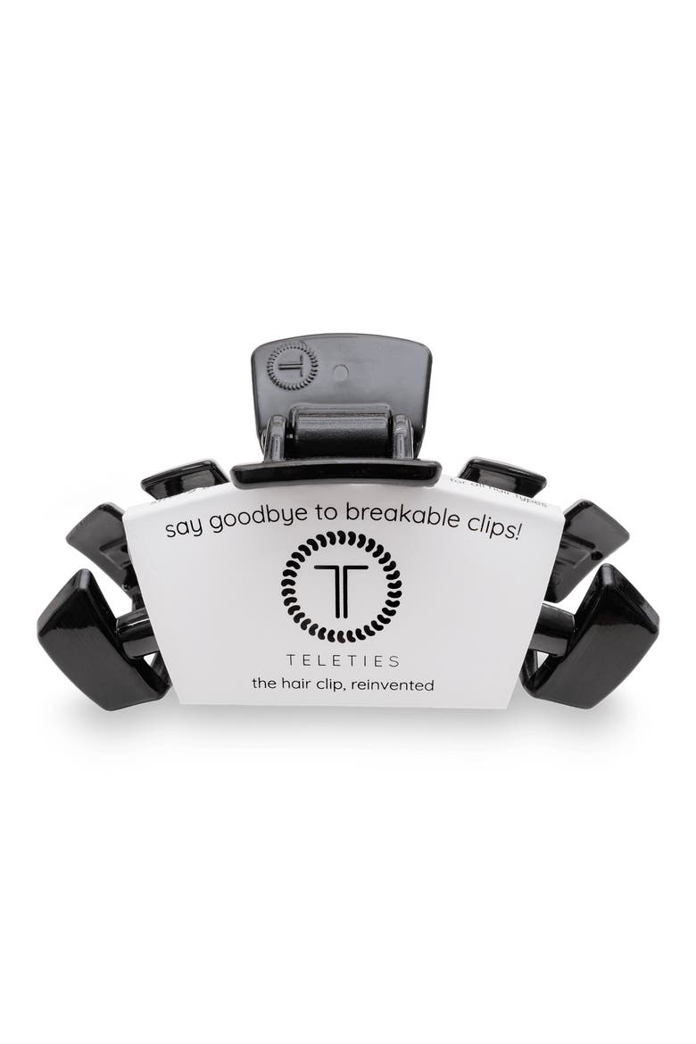 Medium Classic Claw Clip, Alternate, color, JET BLACK