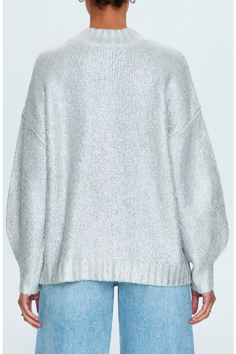 Carlen Mock Neck Oversize Sweater, Alternate, color, SNOW DISCO