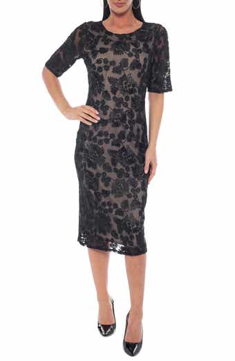 Soutache Lace Sheath Dress