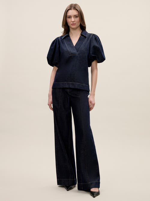 REBECCA TAYLOR REBECCA TAYLOR GABRIELLE DENIM BLOUSE