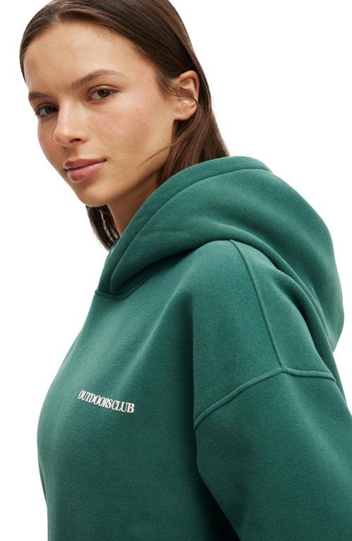 Cotton On Body Active Plush Premium Graphic Hoodie In Green