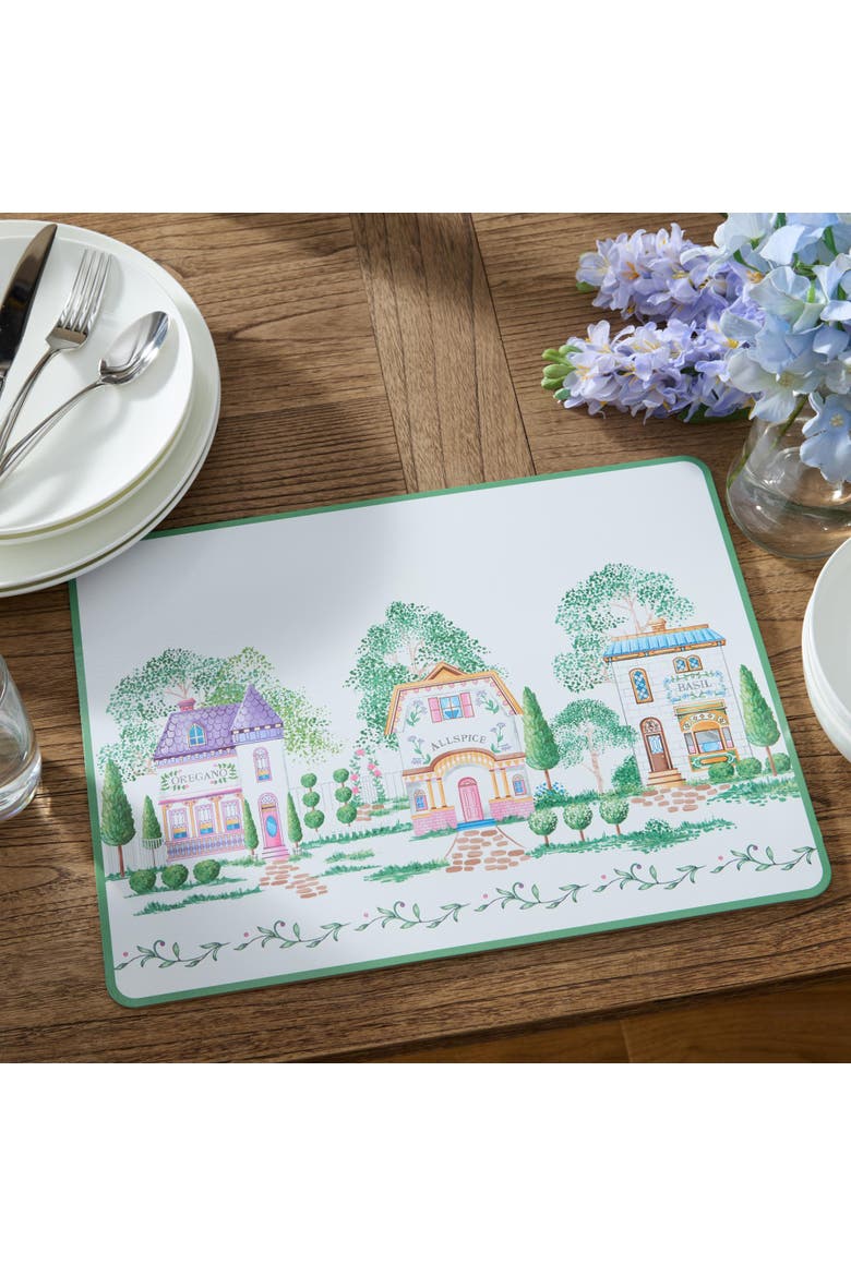 Spice Village Cork Placemat Set of 4, Multicolor - 12x16, Alternate, color, Multicolor