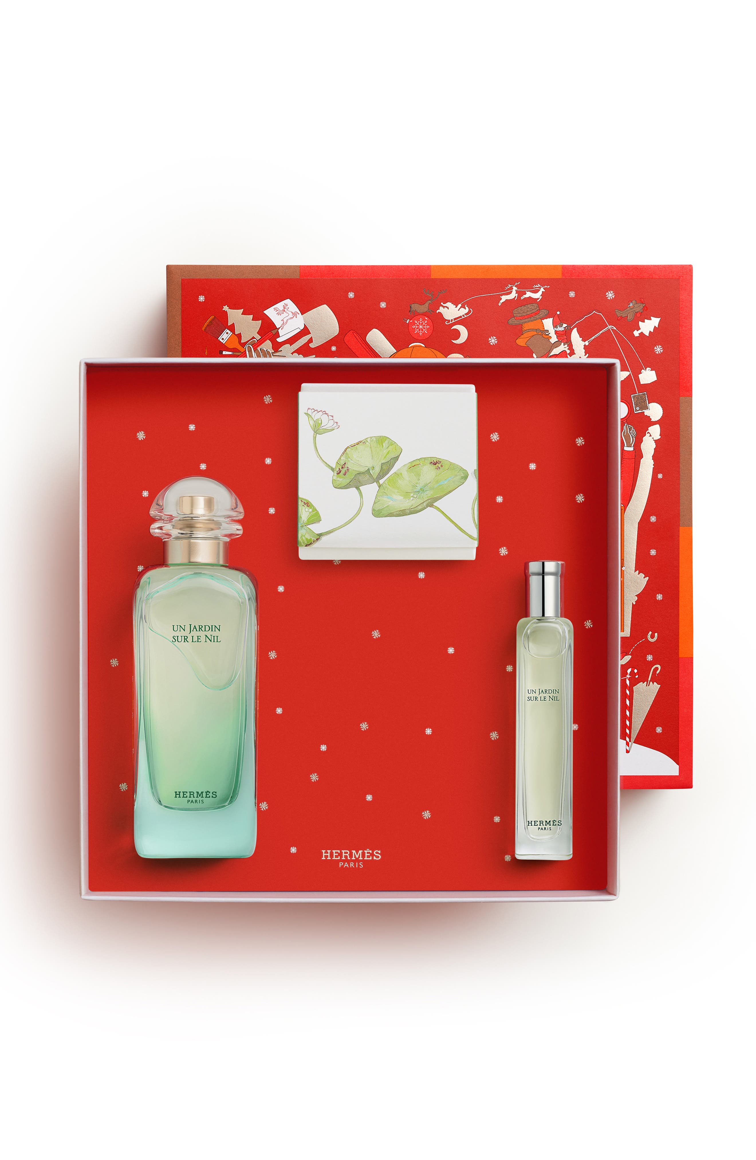 未使用HERMES Un Jardin sur le Nil ギフトセット Hermès Un Jardin sur le Nil - Eau de Toilette 3-Piece Gift Set