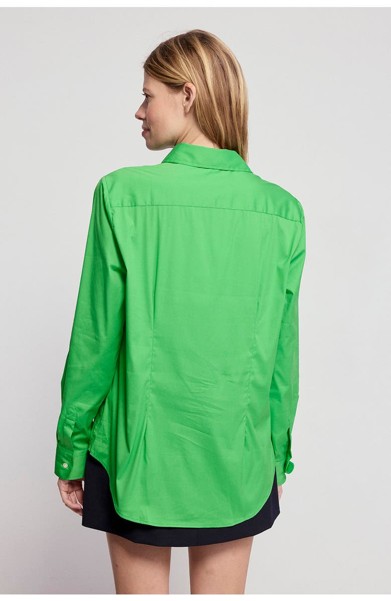 The Shirt by Rochelle Behrens The Boyfriend Shirt, Alternate, color, Kelly Green