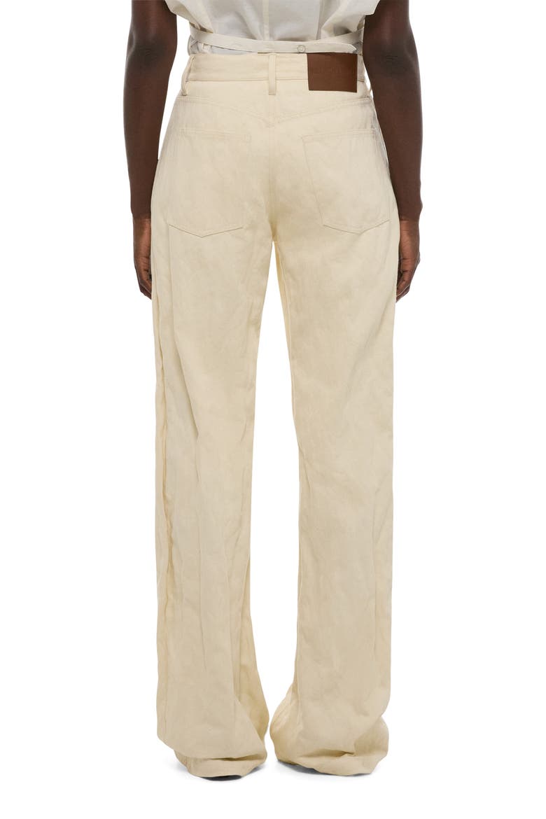 Metallic Crusable Bootcut Jeans, Alternate, color, MUSLIN