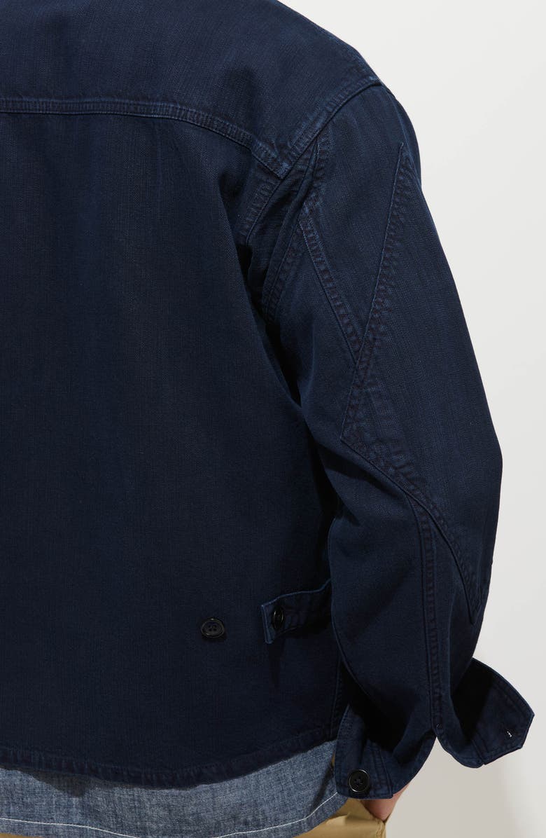 Alex Mill Andre Cotton Blend Twill Jacket, Alternate, color, Dark Navy