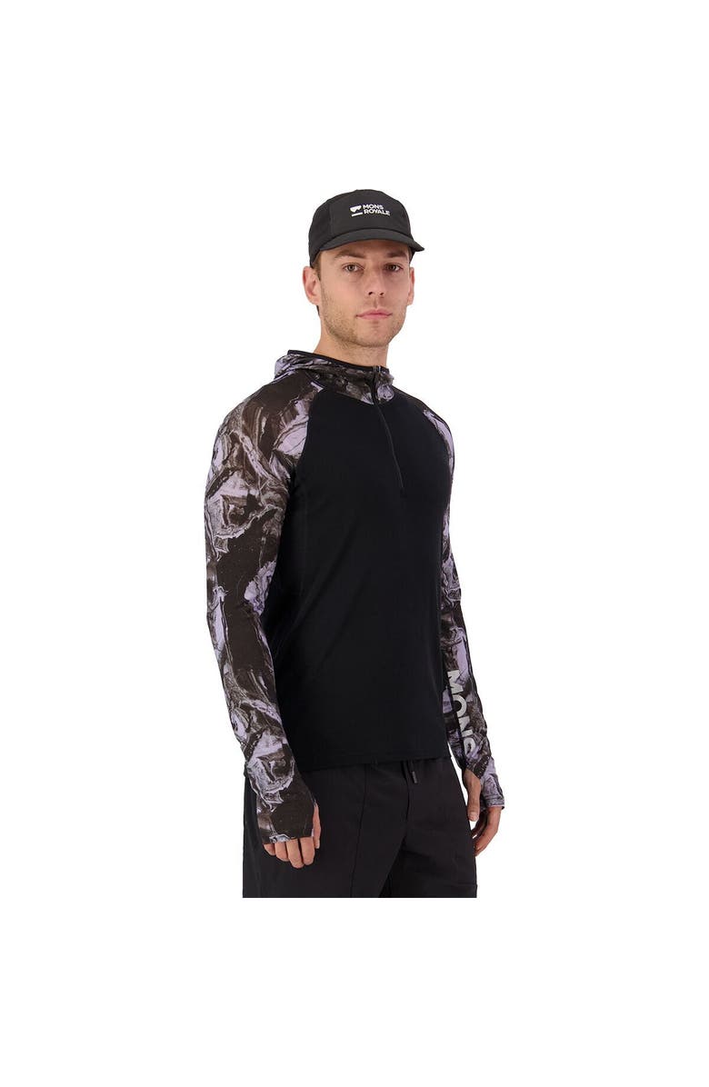 Mons Royale Temple Merino Long-Sleeve Hoodie - Men's, Main, color, Rock Camo/Black