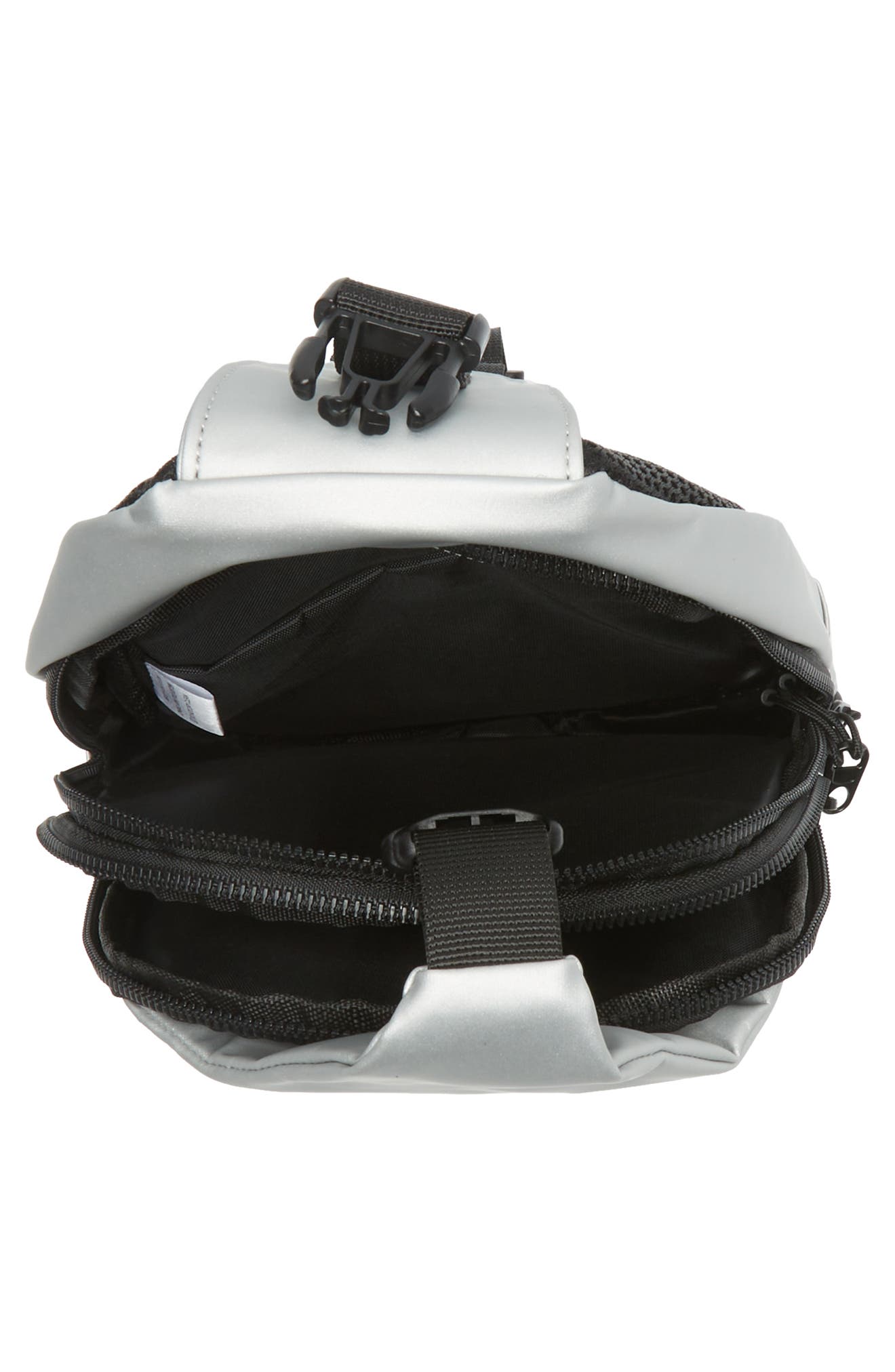 Nylon Sling Bag, Alternate, color, SILVER