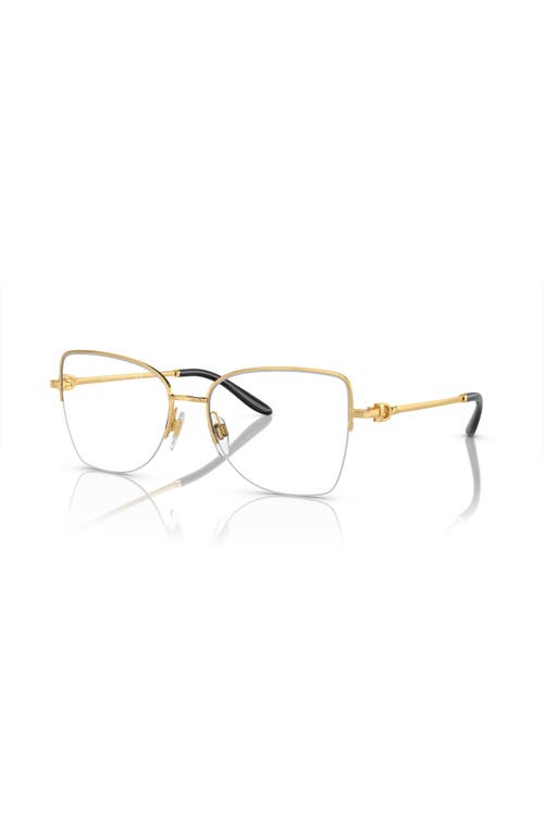 Ralph Lauren 54mm Butterfly Optical Glasses In Gold